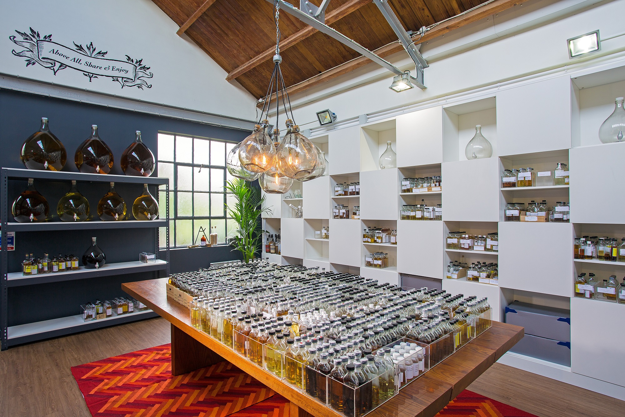 The blending room at Compass Box