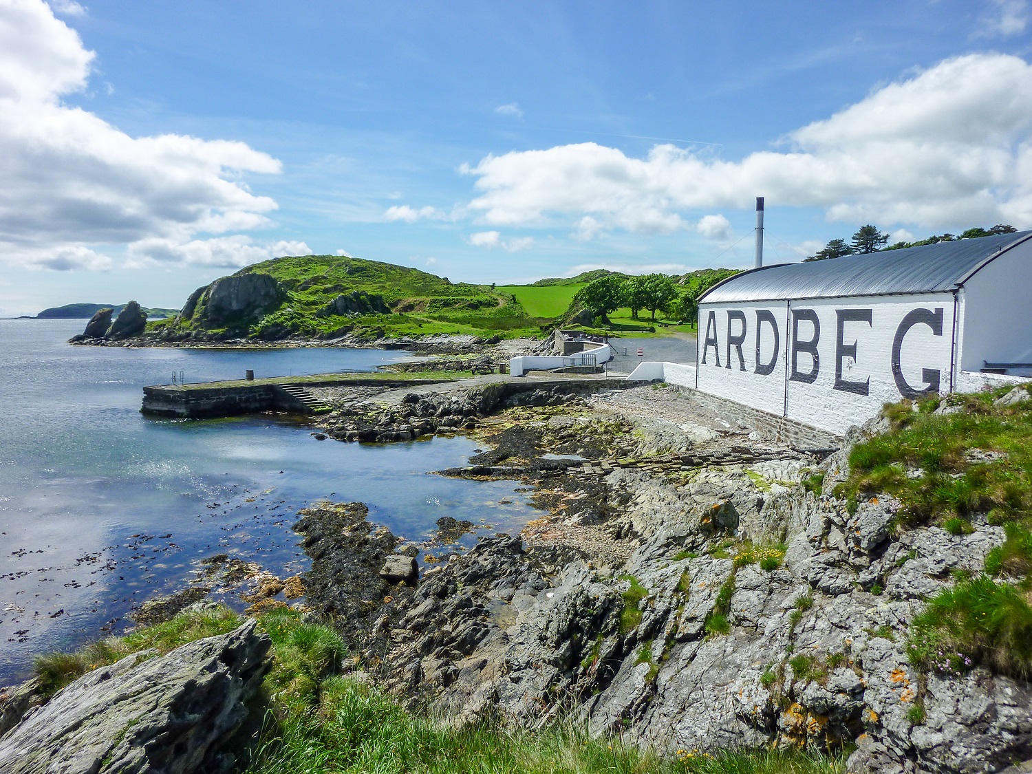 Ardbeg produce a smoky single malt, usually aged in ex-Bourbon casks