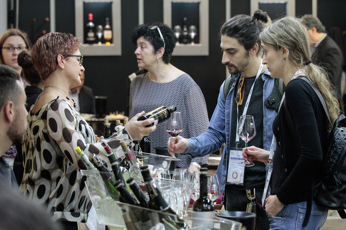 Meeting the people that produce the wines is a key part of any wine fair