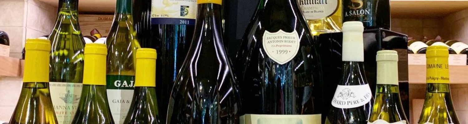 A selection of fine white wines in large format