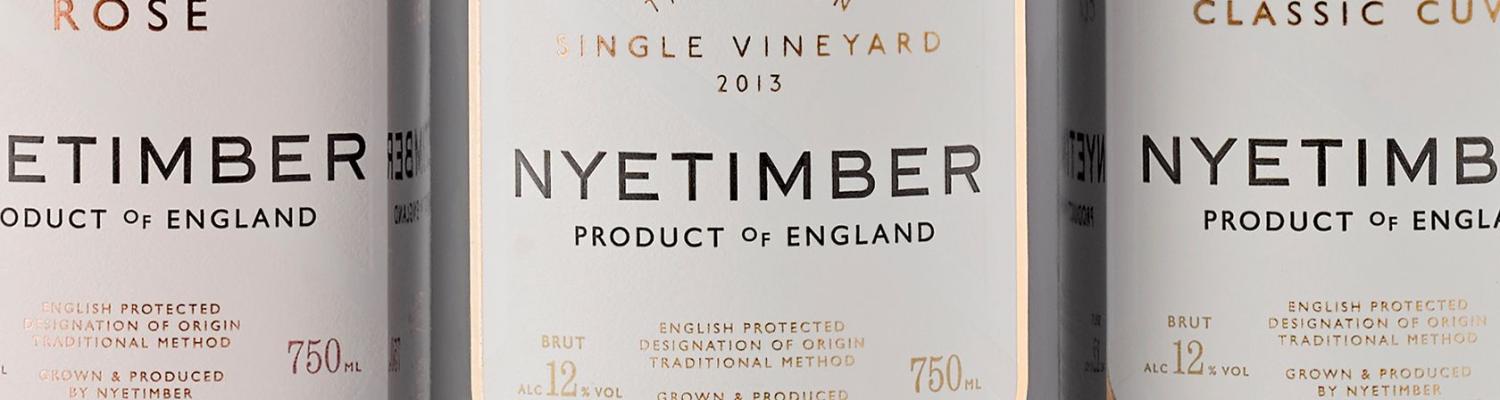 A line-up of Nyetimber sparkling wines