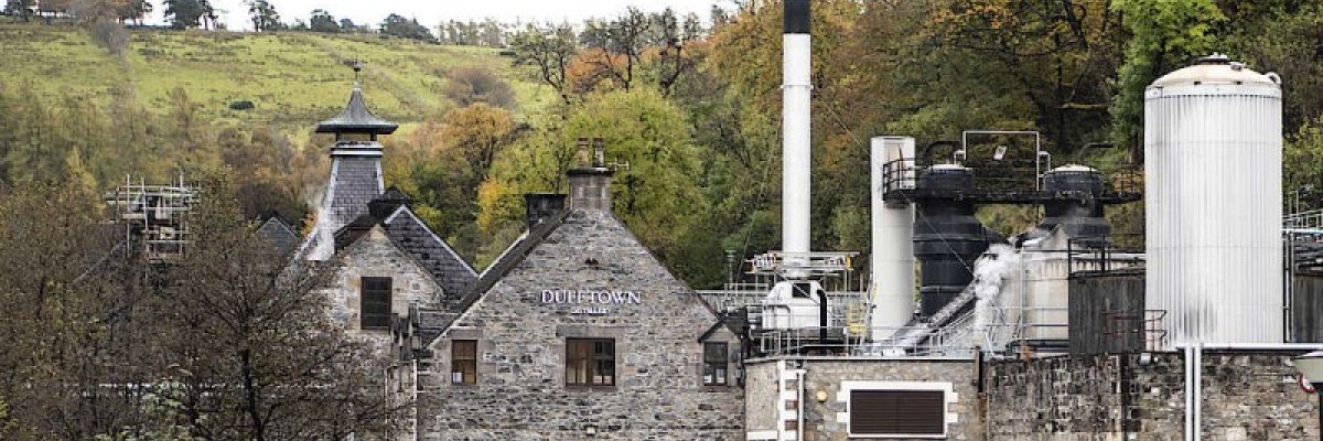 Dufftown distillery is one of seven whisky distilleries in and around the Banffshire town of Dufftown (the others being Glenfiddich, Balvenie, Mortlach, Glendullan, Kininvie and Convalmore).
