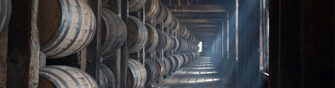 The ageing warehouse at Elijah Craig