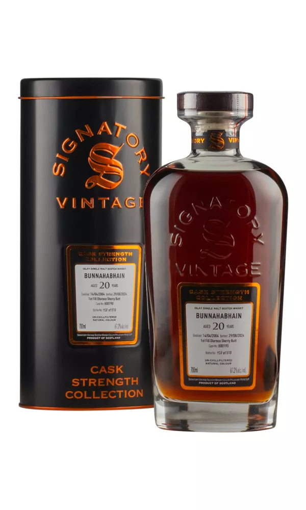 Bunnahabhain 20 Year Old Cask Strength Collection Signatory Bunnahabhain 20 Year Old Cask Strength Collection Signatory