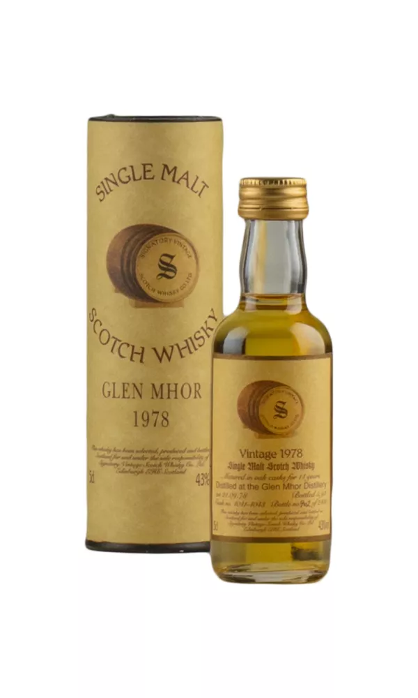 Glen Mhor 14 Year Old Signatory Vintage Miniature Glen Mhor 14 Year Old Signatory Vintage Miniature