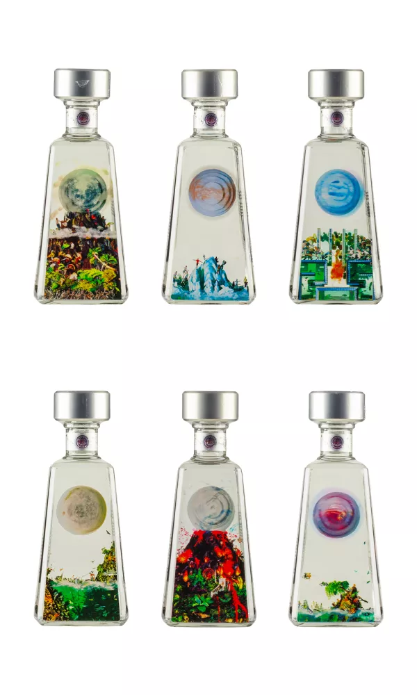 1800 Blanco Essential Artists Series Dustin Yellin Six Bottle Set 1800 Blanco Essential Artists Series Dustin Yellin Six Bottle Set