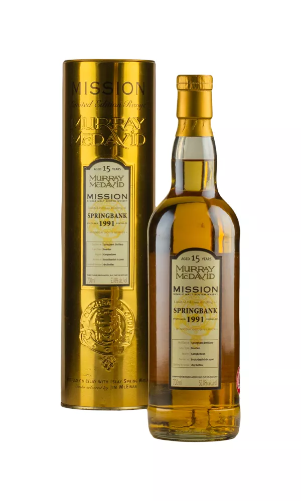 Springbank 15 Year Old Mission Gold Cask Murray McDavid Springbank 15 Year Old Mission Gold Cask Murray McDavid