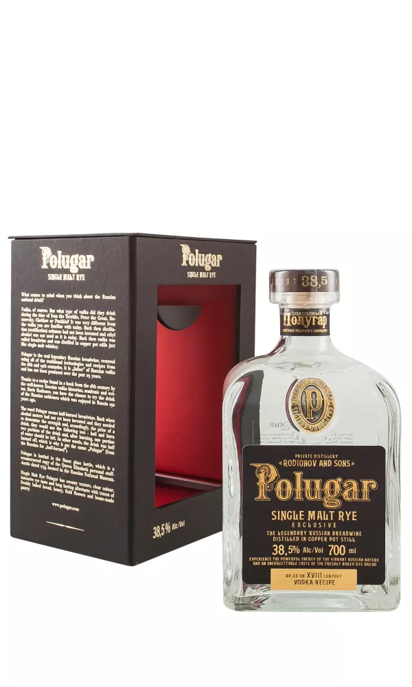 Polugar Single Malt Rye Vodka Polugar Single Malt Rye Vodka