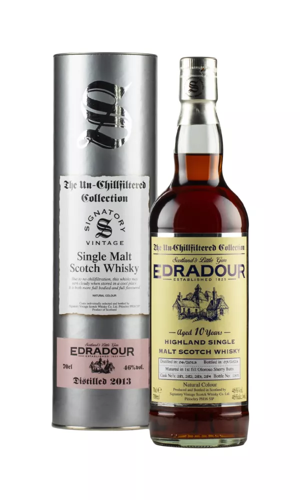 Edradour 10 Year Old Un-Chillfiltered Collection Signatory Edradour 10 Year Old Un-Chillfiltered Collection Signatory