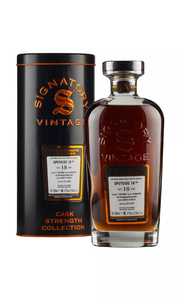 Speyside 18 Year Old (M) Cask Strength Collection Signatory Speyside 18 Year Old (M) Cask Strength Collection Signatory