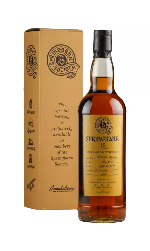 Springbank 15 Years Selected for Springbank Society Members Springbank 15 Years Selected for Springbank Society Members
