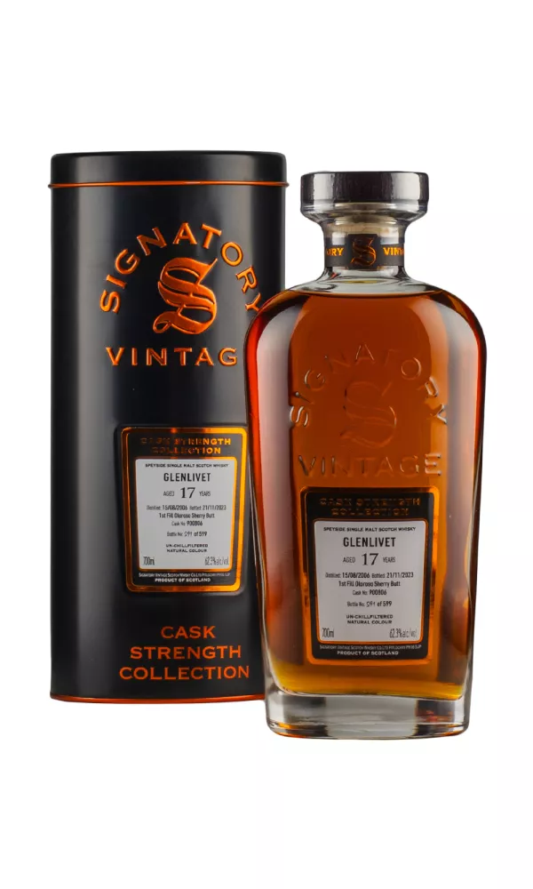 Glenlivet 17 Year Old Cask Strength Collection Signatory Glenlivet 17 Year Old Cask Strength Collection Signatory