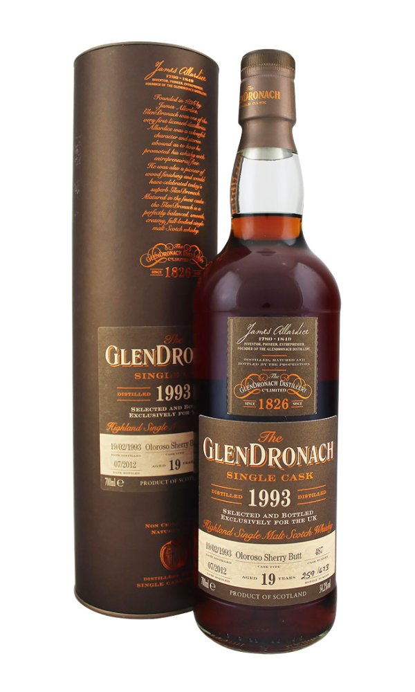 Glendronach 19 Year Old Cask 487 UK Exclusive