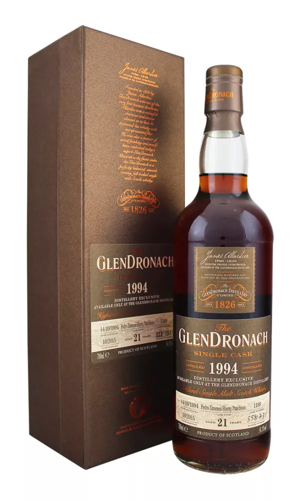 Glendronach 21 Year Old Cask 1189 Distillery Exclusive Glendronach 21 Year Old Cask 1189 Distillery Exclusive