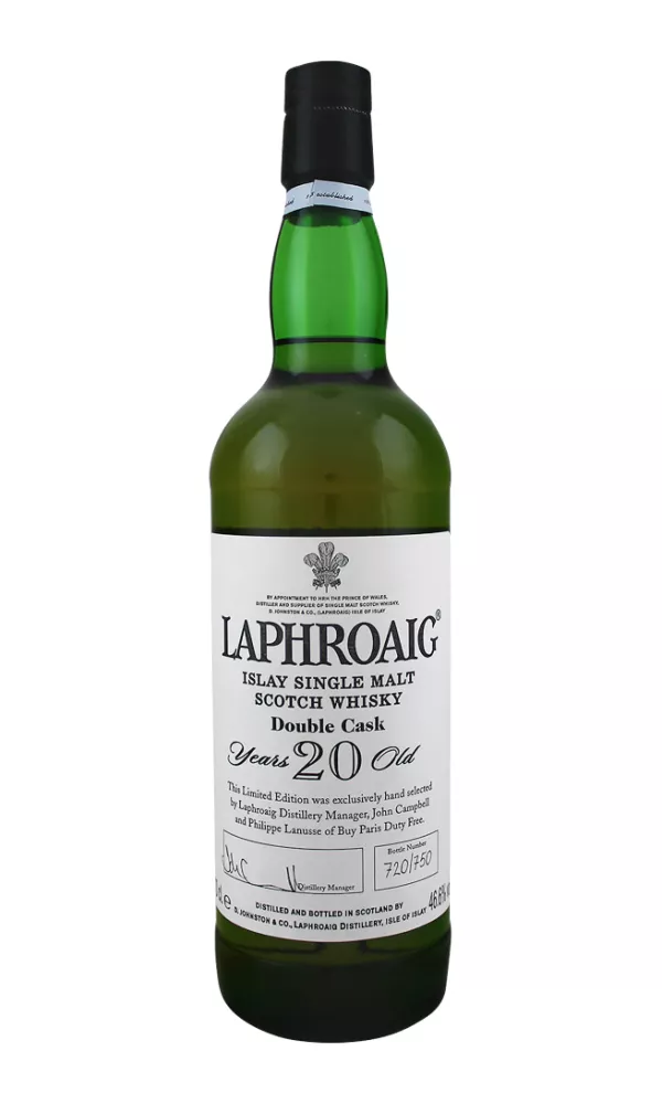 Laphroaig 20 Year Old Double Cask Paris Duty Free c. 2010 Laphroaig 20 Year Old Double Cask Paris Duty Free c. 2010