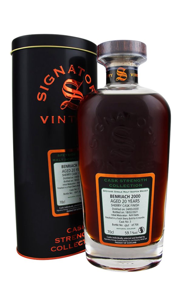 Benriach 20 Year Old Signatory Cask Strength