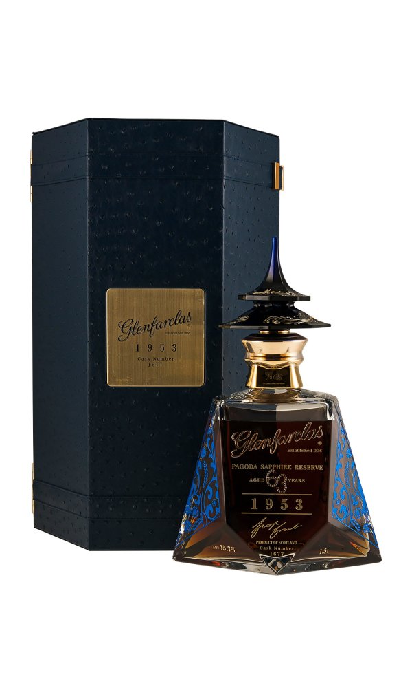 Glenfarclas 63 Year Old Sapphire Reserve Pagoda Gold Edition 150cl