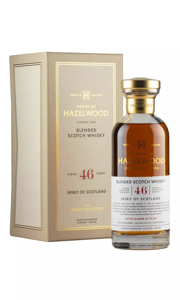 Spirit of Scotland 46 Year Old Blended Scotch House of Hazelwood Legacy Collection Spirit of Scotland 46 Year Old Blended Scotch House of Hazelwood Legacy Collection