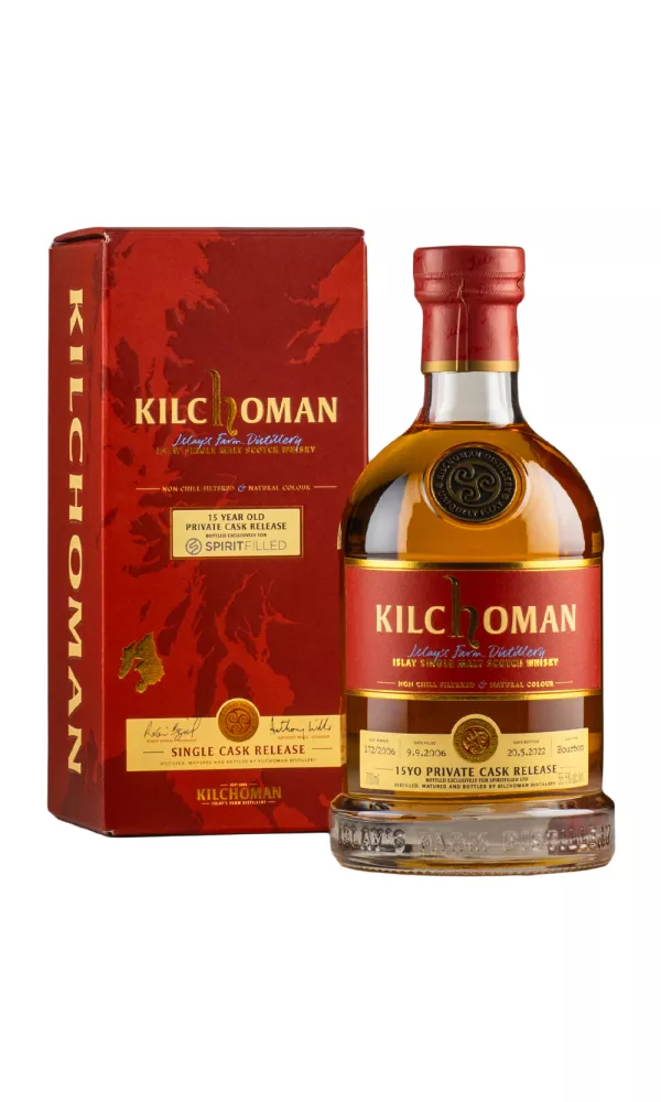 Kilchoman 15 Year Old Spiritfilled Private Cask Release Kilchoman 15 Year Old Spiritfilled Private Cask Release