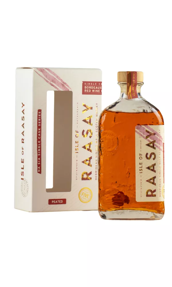 Isle of Raasay 5 Year Old Peated Bordeaux Na Sia Single Cask Isle of Raasay 5 Year Old Peated Bordeaux Na Sia Single Cask