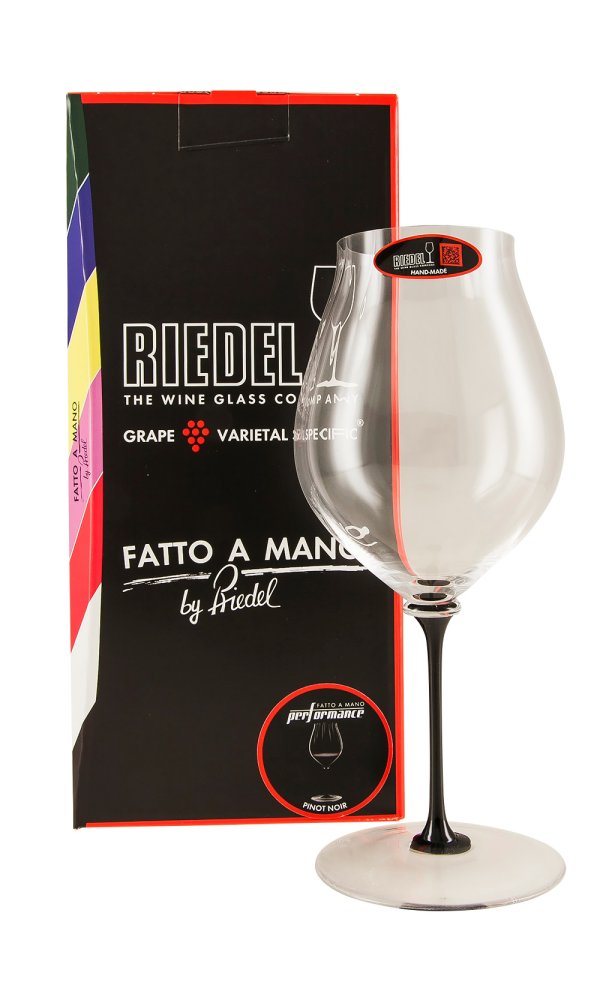 Riedel Fatto a Mano Performance Pinot Noir Black Stem