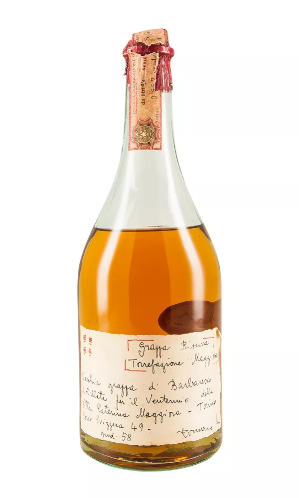 Romano Levi Grappa Riserva di Barbaresco Torrefazione Maggiora c. 1970s Romano Levi Grappa Riserva di Barbaresco Torrefazione Maggiora c. 1970s