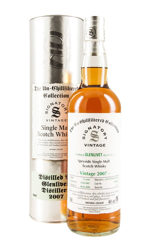 Glenlivet 12 Year Old Signatory Un-Chillfiltered Collection