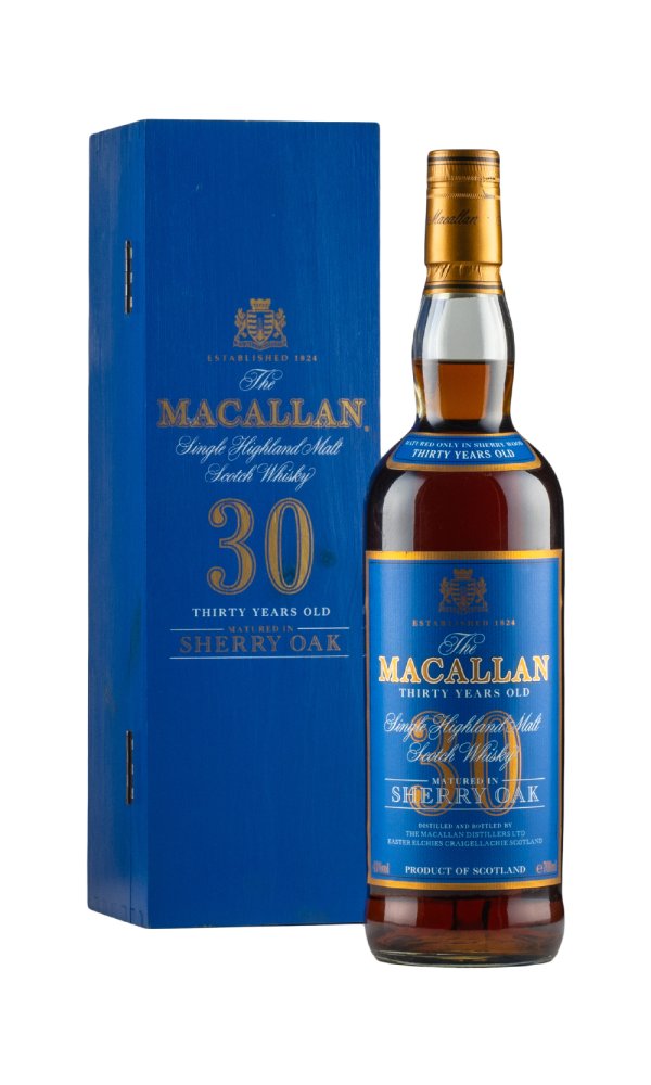 Macallan 30 Year Old Blue Box