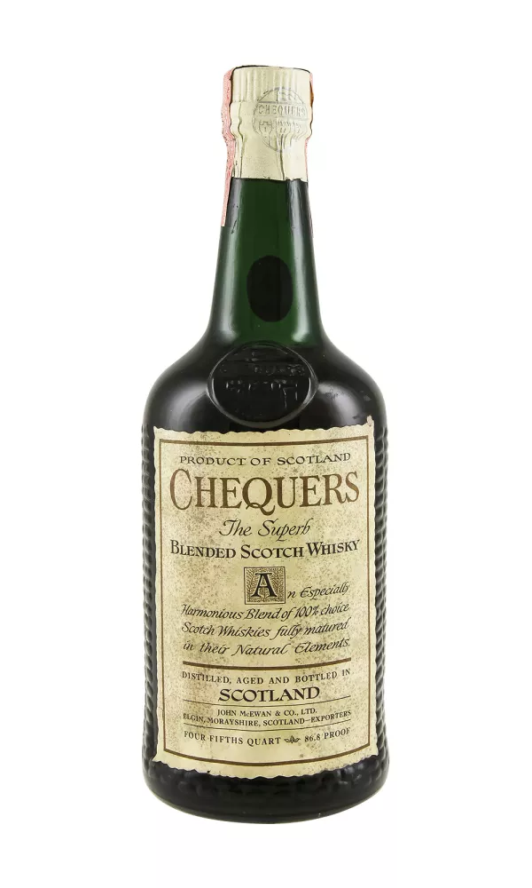 Chequers Blended Whisky c. 1970s Chequers Blended Whisky c. 1970s
