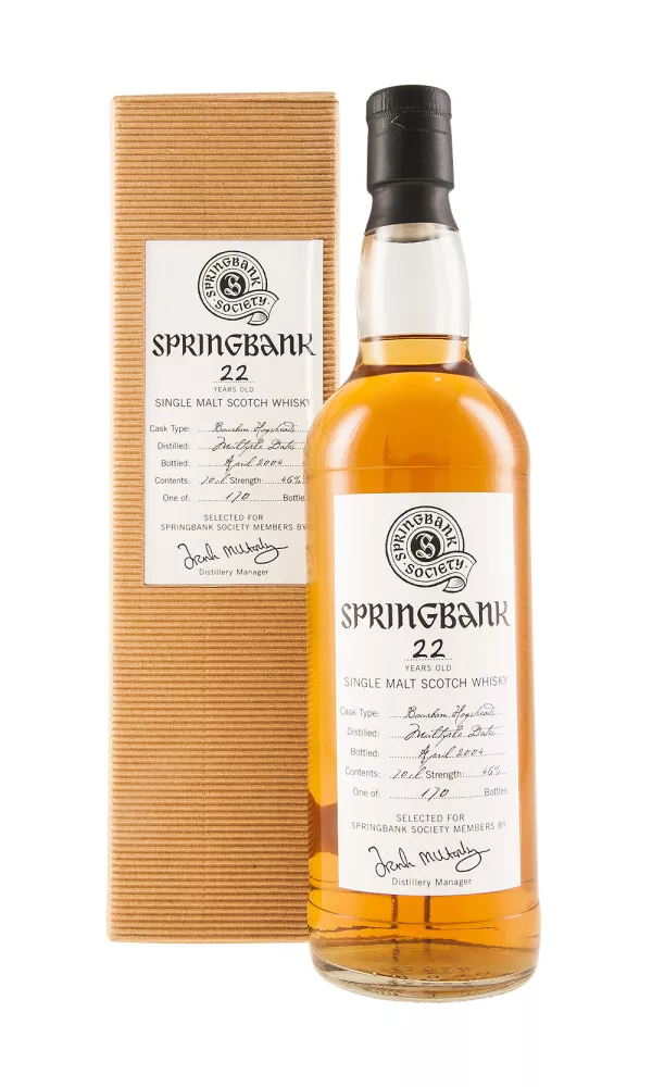 Springbank 22 Year Old Springbank Society Springbank 22 Year Old Springbank Society