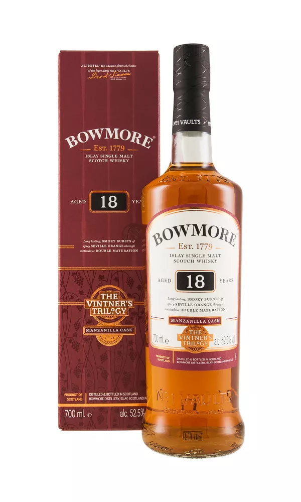 Bowmore 18 Year Old The Vintner`s Trilogy Manzanilla Cask Bowmore 18 Year Old The Vintner`s Trilogy Manzanilla Cask