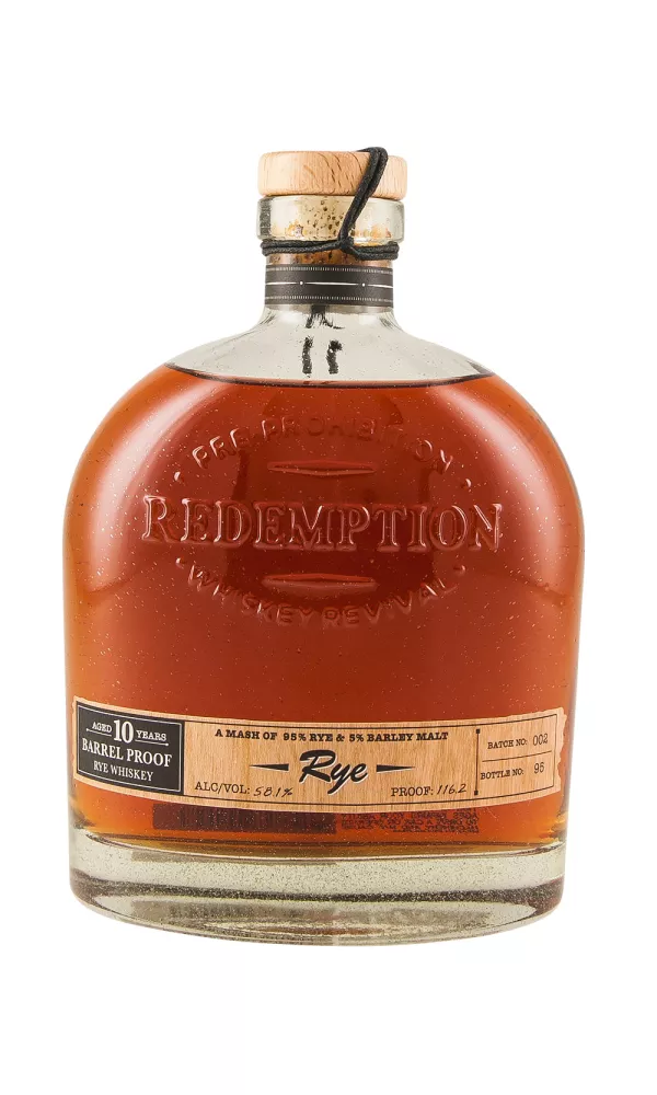 Redemption 10 Year Old Barrel Proof Straight Rye Redemption 10 Year Old Barrel Proof Straight Rye