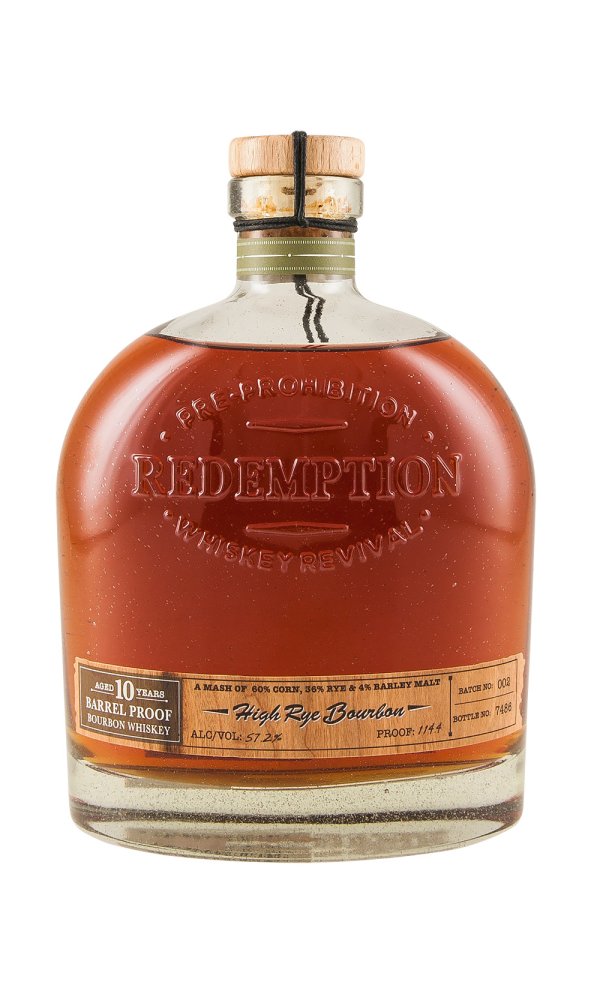 Redemption 10 Year Old High Rye Bourbon