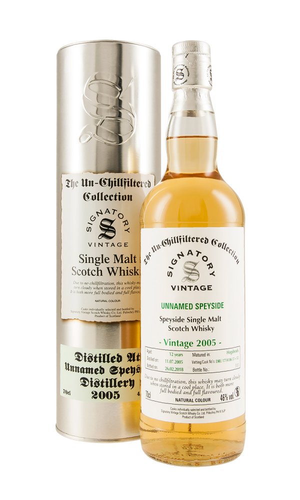 Speyside 12 Year Old Signatory Un-Chillfiltered