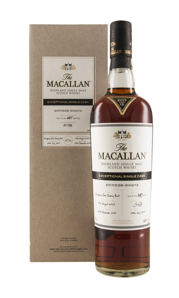 Macallan Exceptional Single Cask ESB-9100/13 (Bottled 2017)