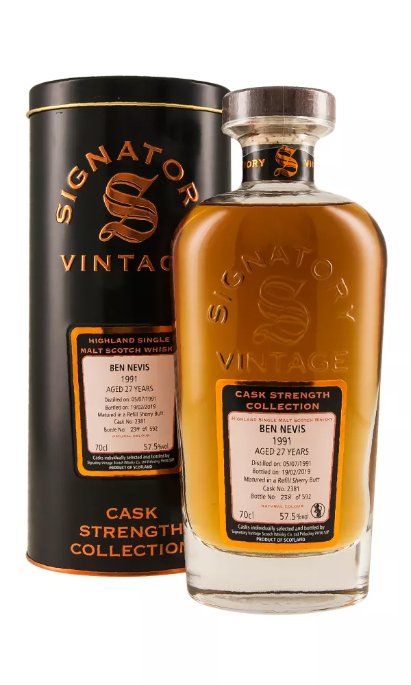 Ben Nevis 27 Year Old Signatory Cask Strength Ben Nevis 27 Year Old Signatory Cask Strength