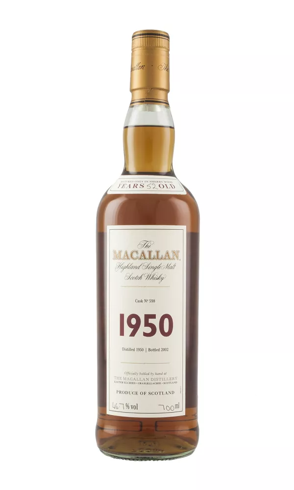 Macallan Fine and Rare 52 Year Old Cask 598 Macallan Fine and Rare 52 Year Old Cask 598
