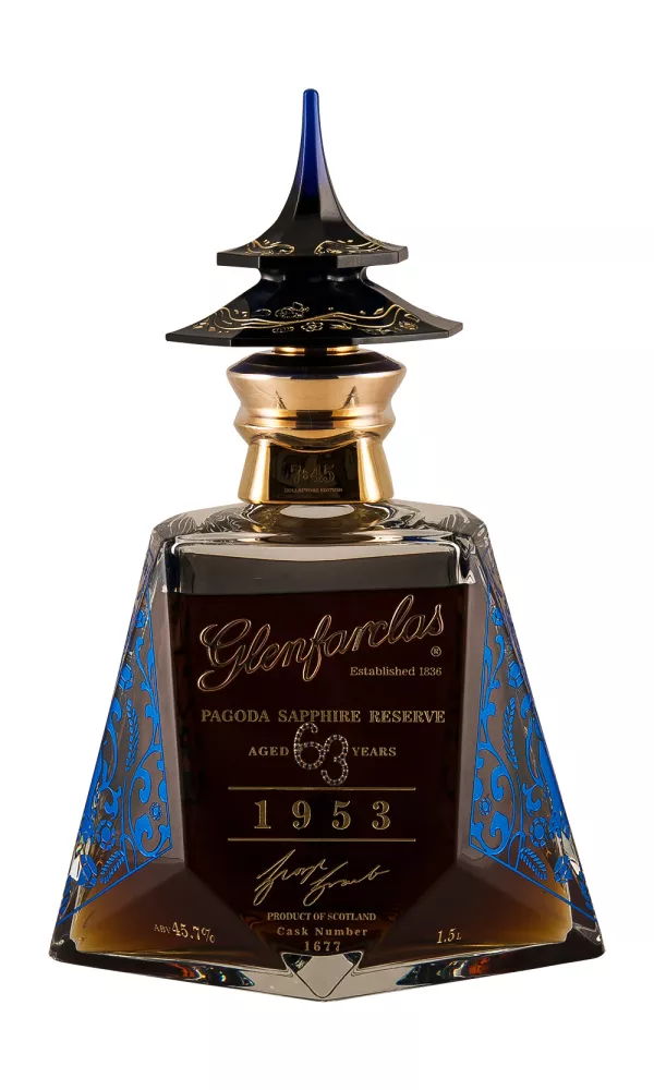 Glenfarclas 63 Year Old Sapphire Reserve Pagoda Glenfarclas 63 Year Old Sapphire Reserve Pagoda