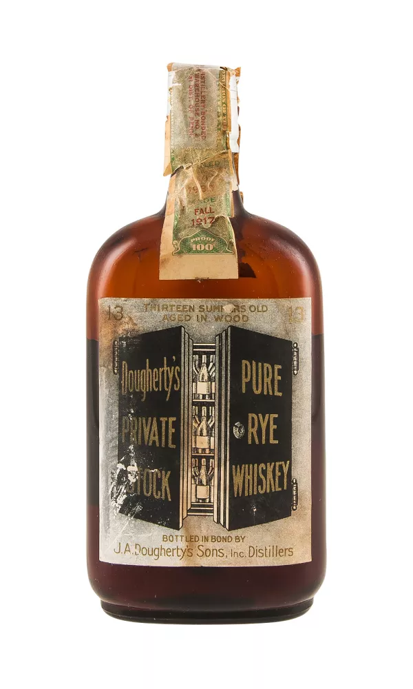 Doughertys Private Stock Pure Rye Whiskey (Bottled 1930) Doughertys Private Stock Pure Rye Whiskey (Bottled 1930)