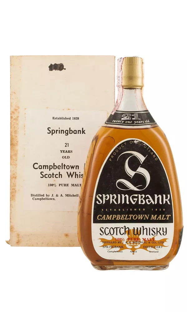 Springbank 21 Year Old Oval Bottle Springbank 21 Year Old Oval Bottle