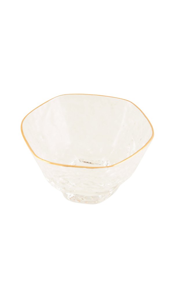 Gold Lined Crystal Sake Cup