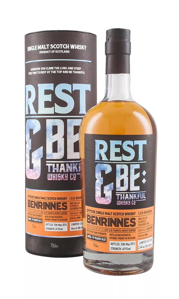 Benrinnes 19 Year Old Rest & Be Thankful Benrinnes 19 Year Old Rest & Be Thankful