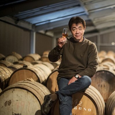 Ichiro Akuto at Chichibu distillery